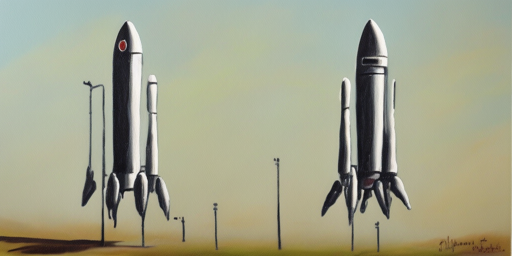 a painting of a Rocket Transformer
