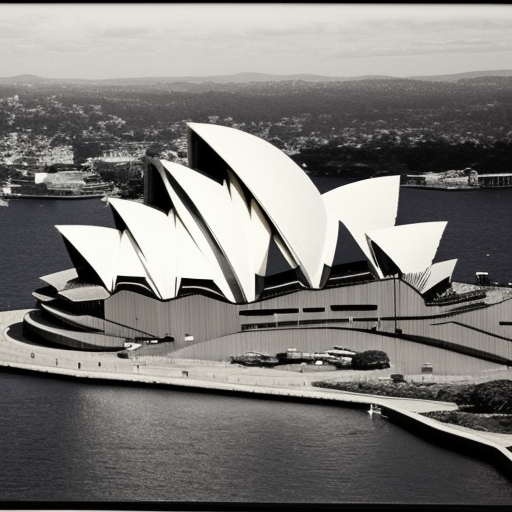 Sydney Opera house, photo by ansel adams |