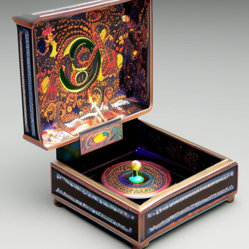 Phantasmal Iridescent musical box
