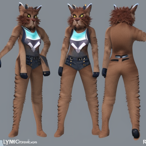 lynx furry character reference