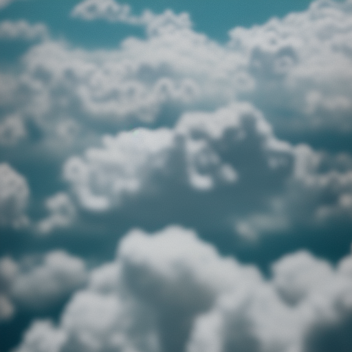Fluffy Clouds on from plane eyes view ultra-realistic portrait cinematic lighting 80mm lens, 8k, photography bokeh