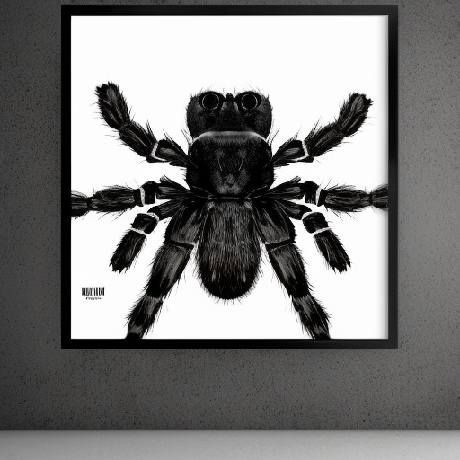 Cabeza mezclada con tarantula  estilo  estilo poster