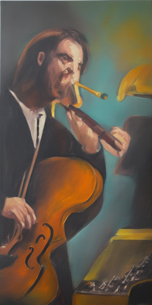 a oil painting of Free Music Generde