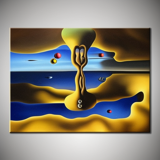  photoreal alien world salvador dali style oil painting on canvas