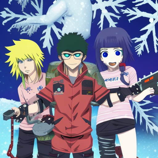 Makima Chainsaw Man Anime Snow