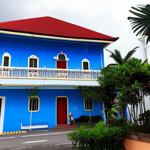 penang blue house