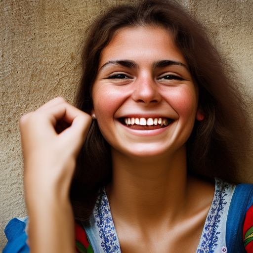 portrait beautiful smiling fashion Italian young woman, by Steve McCurry, clean, detailed, award winning