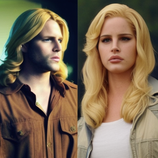 Blonde Lana Del Rey as Sam Winchester Supernatural