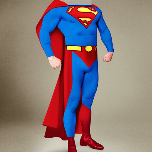 Putin with superman costume