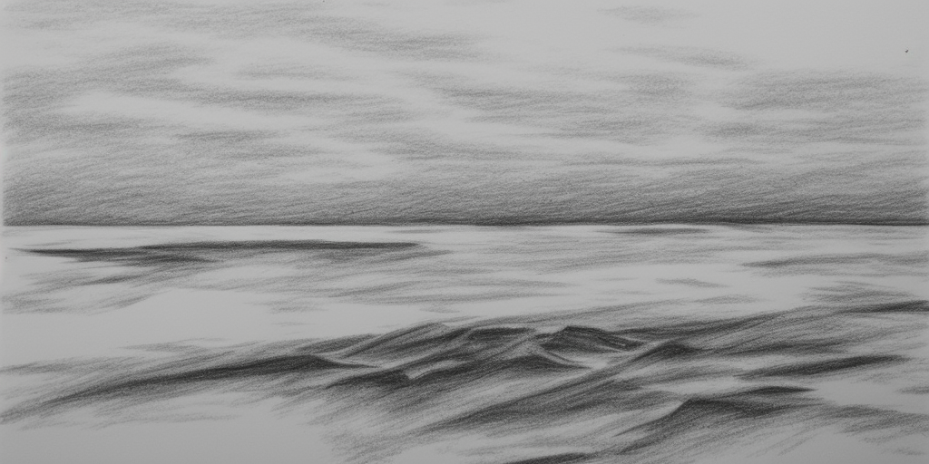 drawing Spiekeroog #Grayscale #Island #Sea #Sandbank 