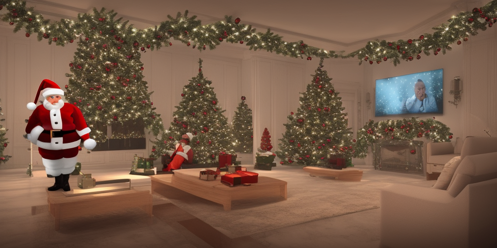 a 3d rendering of The Christmas Roettcast 2022 (Director's Cut: 31 minutes of previously unpublished babble)