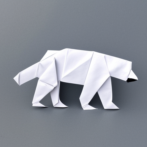 origami polar bear