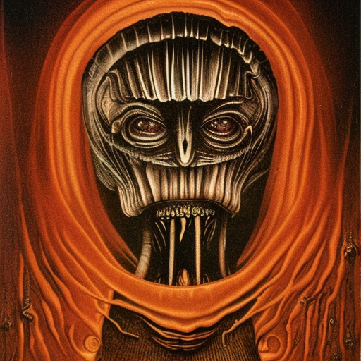 a H.R. Giger of We are old sacks