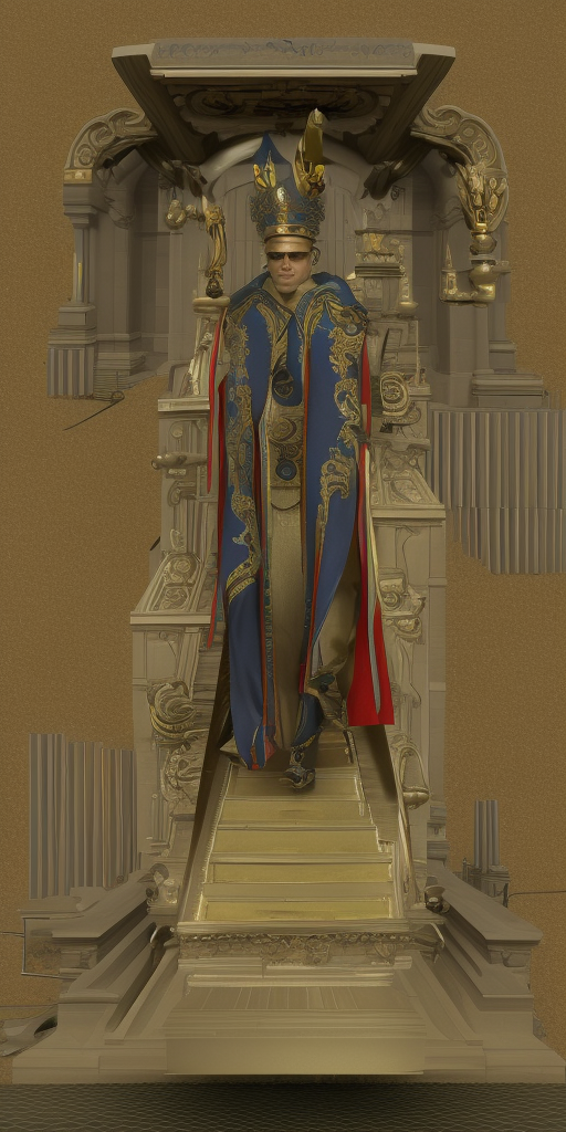 a 3d renderingof the Emperor of the universe

