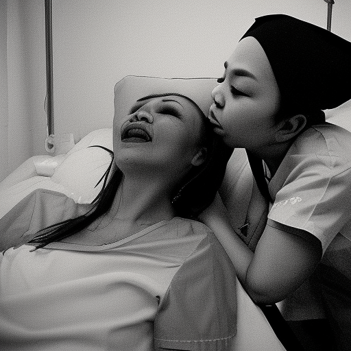 two nurse malaysia woman kissing 