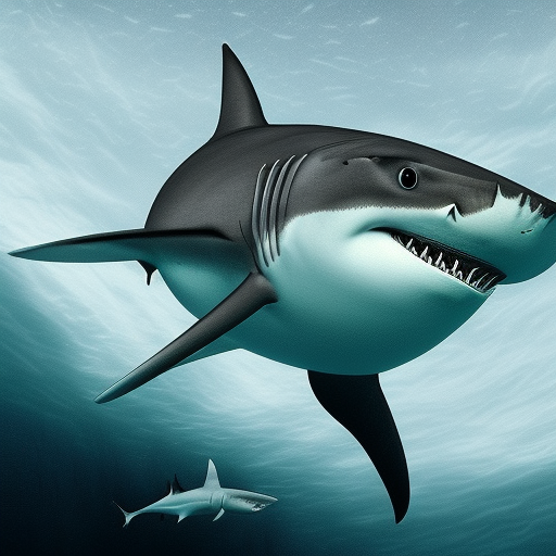 Photorealistic shark 