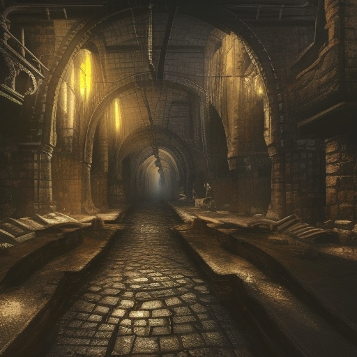 underground ancient medieval city in cyberpunk style, fantastical epic, hyperrealistic, highly detailed, 4 k hd