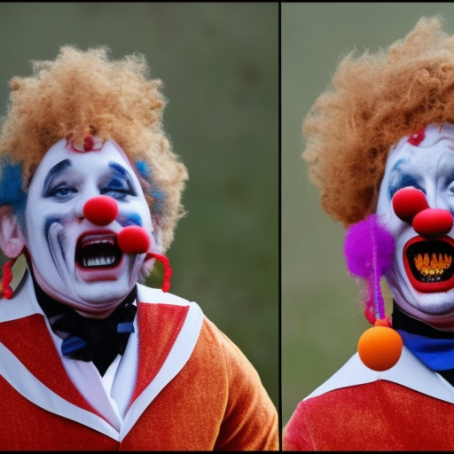 spanische clowns albern herum