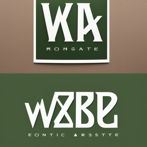 logo for a real estate company called Works, using a creative style, sans serif typography, lime green, black, and white.