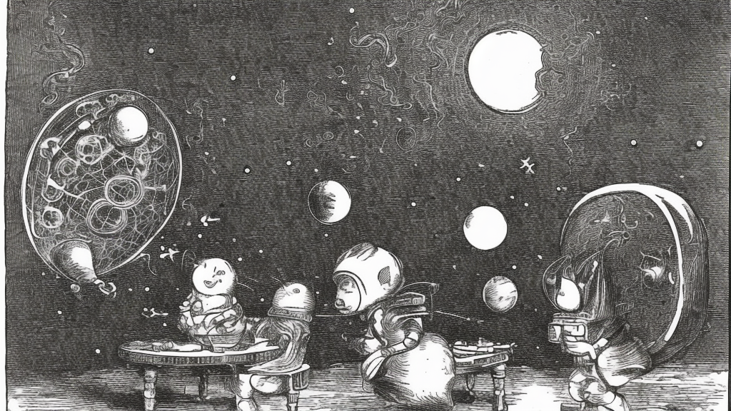 Liminal space in outer space by John Tenniel