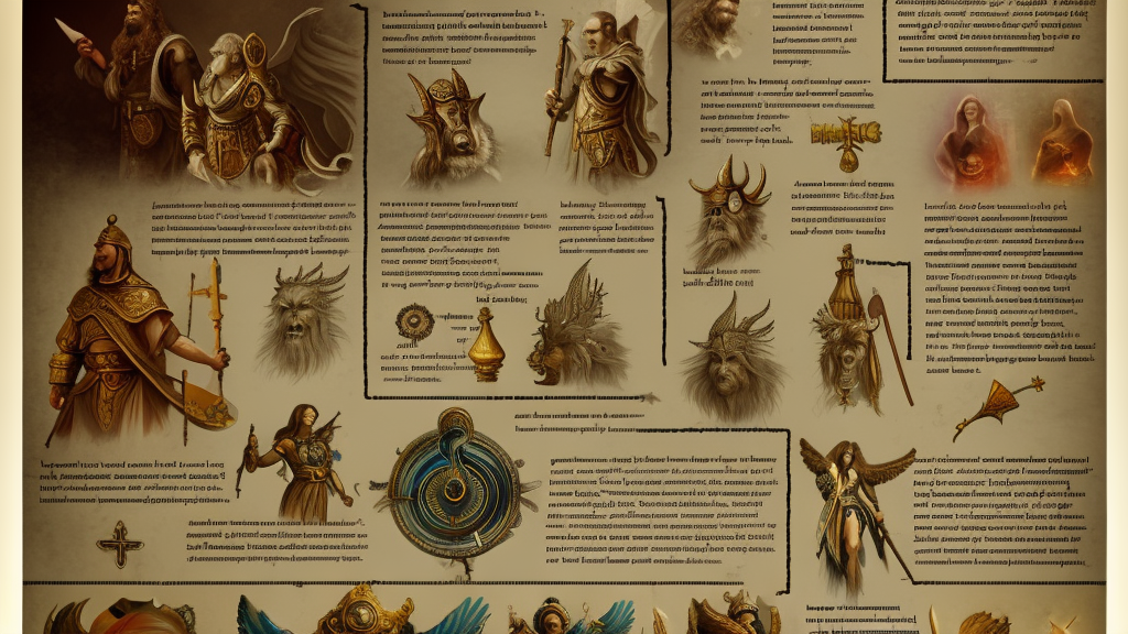 A world where humanity remained loyal to archaic forces, and what followed was an unprecedented era of spiritual alchemy, Infographic and Marginalia, set design, Artstation, epic
