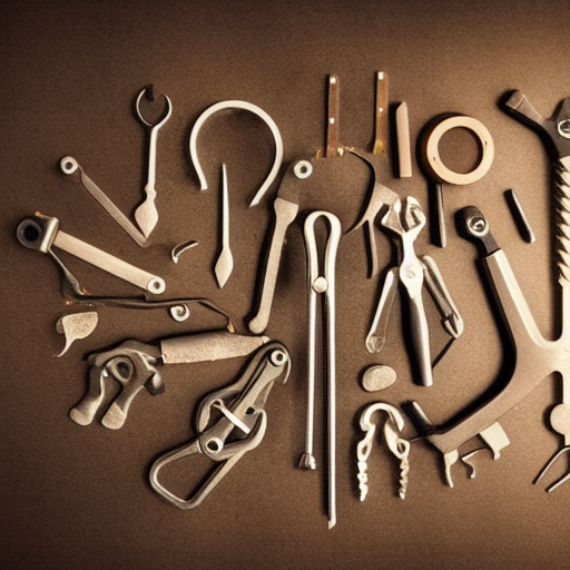 a fantastic picture of tools for human creativity