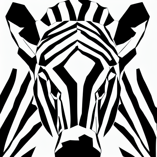 origami zebra head, zoomed out far, 8k, paper texture, simple background%>