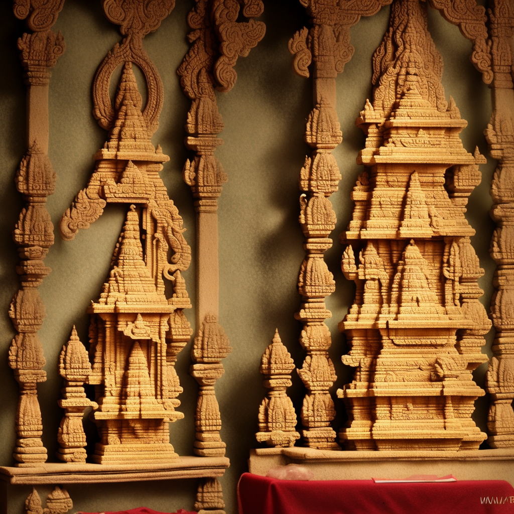 Ancient, Hindu Temple, Altar, Natural Lighting, Photo Realistic, Water Dragon