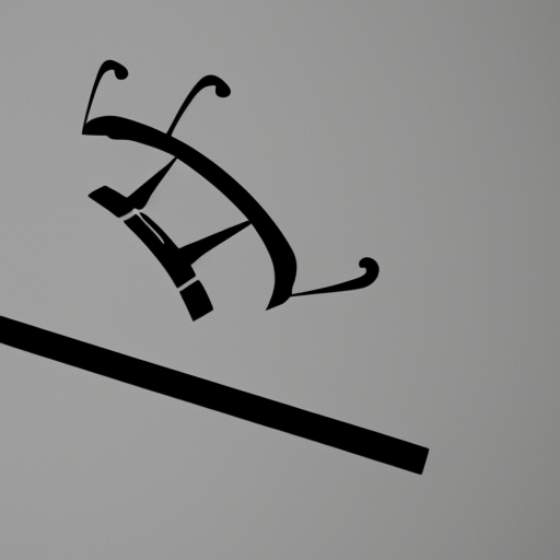 a distressed logo of a scythe with a crown on top