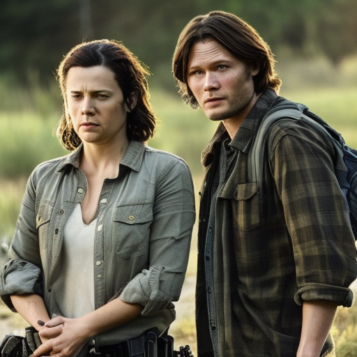 Sam Winchester and Maggie Rhee