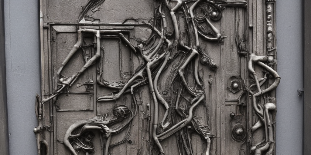 a H.R. Giger of an door