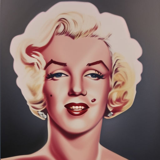 Marilyn Monroe oil painting on canvas