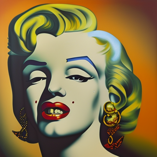  oil painting on canvas Marilyn Monroe by Dali