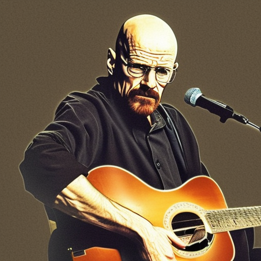 walter white playing a guitar solo
