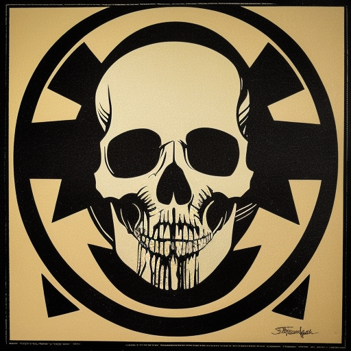  Abstract skull by Shepard Fairey
