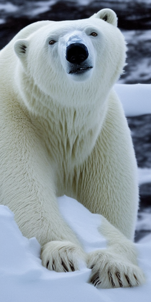 melting polar bear