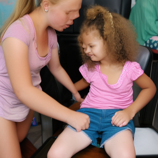 a little girl lap dance with little girl 