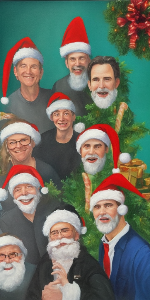 a oil painting of The Christmas Roettcast 2022 (Director's Cut: 31 minutes of previously unpublished babble)