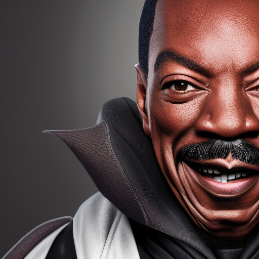 Eddie Murphy as an evil Sith Lord ultra realistic portrait 4K image 