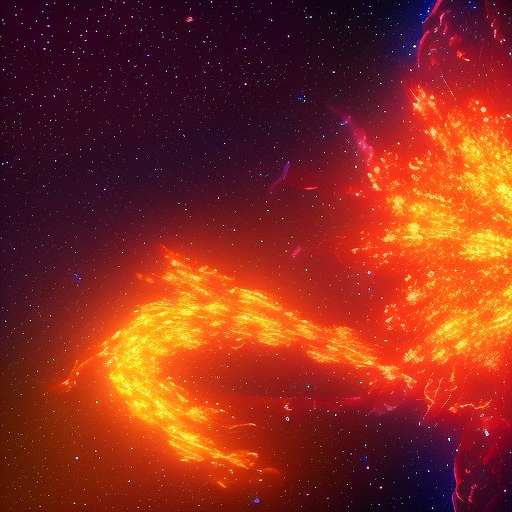 Galaxy star born, fire vortex, high quality ultra-realistic, high detail, cinematic feel, lighting, 8k 
