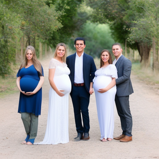 three pregnant women marrying one man