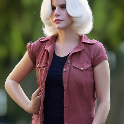 Short White Hair Lana Del Rey as Sam Winchester Supernatural
