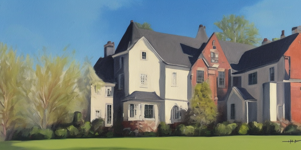 a painting of Harrys House
