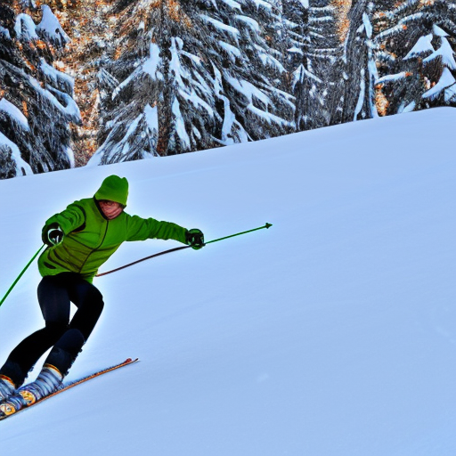 skier, downhill skiing, mountain, winter, snow, sunshine