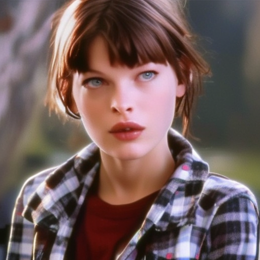 Jane Doe Shirt and Flannel Jacket Young Milla Jovovich as Max Caulfield Life Is Strange