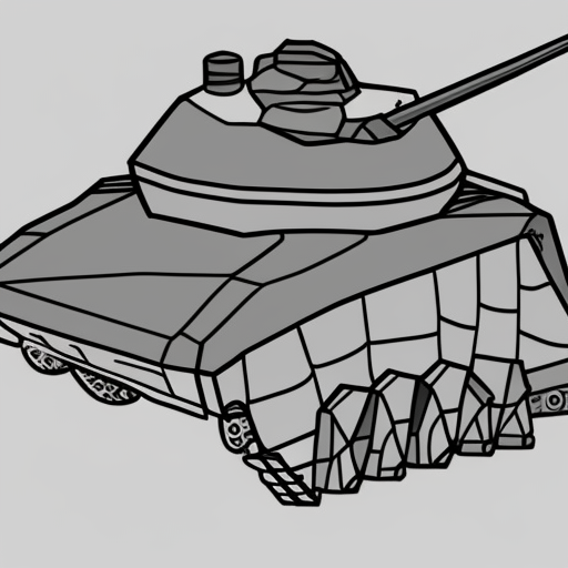 stegosaurus army tank vector