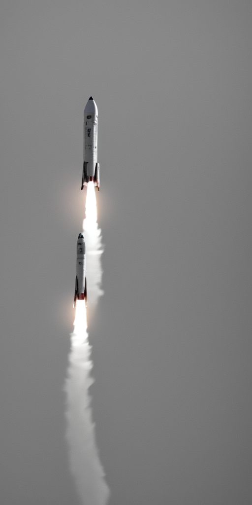 A rocket turns into a phallus