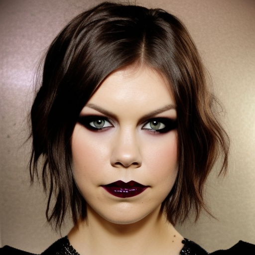 Lauren Cohan Gothic makeup