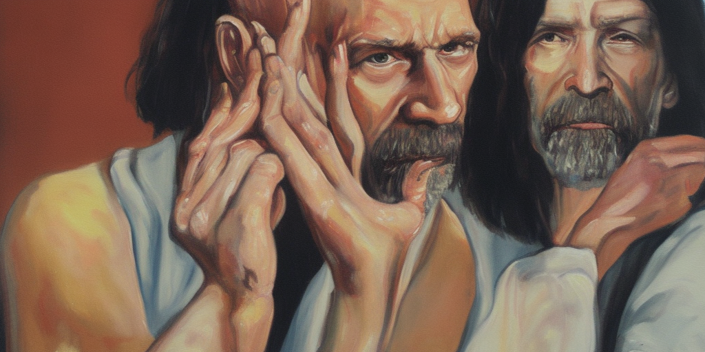 a painting of being john malkovich
