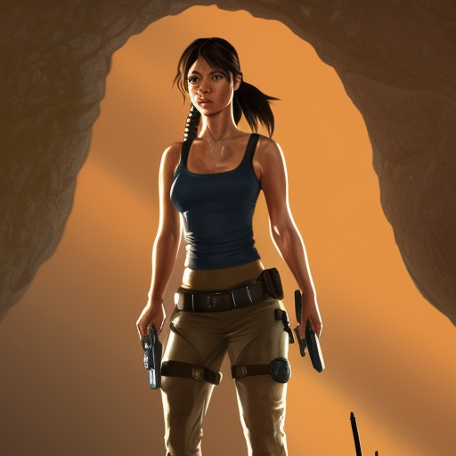 prfm style, live action Lara Croft, searching for the magical orb in dragon's lair. ultra detailed face and eyes, full body, anatomically correct hands, hourglass figure, mystical, highly detailed, digital painting, artstation, concept art, smooth, sharp focus, mucha, 8k